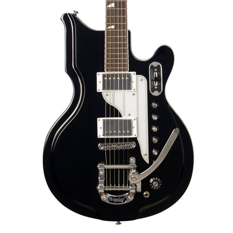 Airline Guitars '59 Newport DLX - Black - National Val-Pro 88 Reissue - NEW!!!