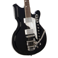 Airline Guitars '59 Newport DLX - Black - National Val-Pro 88 Reissue - NEW!!!