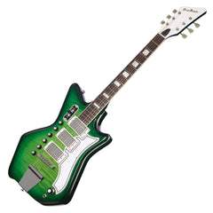 Airline Guitars Jetsons 3P FM - Greenburst Flame - Tone Chambered Electric - NEW!