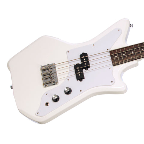 Airline Guitars Jetsons JR Bass - White - 30.5" Short Scale Electric Bass Guitar - NEW!