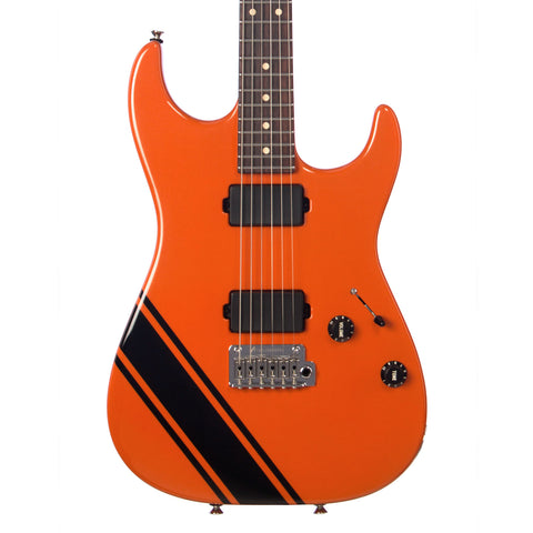 Tom Anderson Pro Am - GO MANGO w/Black Racing Stripes - Custom Graphic Boutique Electric Guitar - NEW!