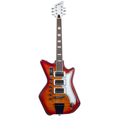 Airline Guitars Jetsons 3P FM - Cherryburst Flame - Tone Chambered Electric - NEW!