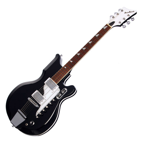 Airline Guitars '59 Newport - Black - National Val-Pro 88 Reissue - NEW!