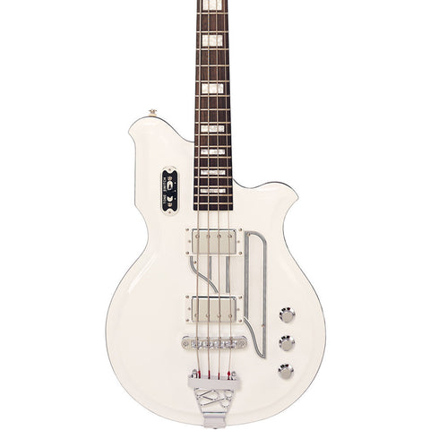 Airline Guitars MAP Bass - White - 30 1/2" Short Scale Electric Bass Guitar - NEW!