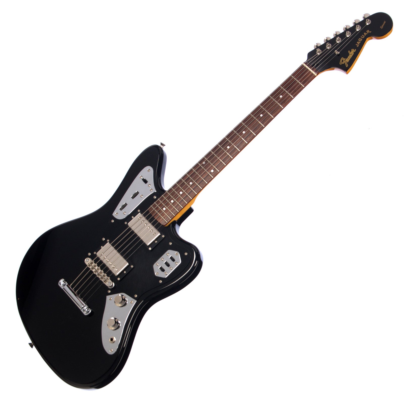 2006 Fender Jaguar HH Special Edition - Black - Offset Electric 
