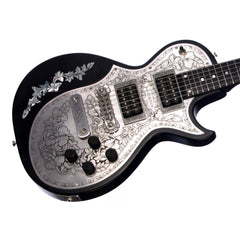 Zemaitis Guitars Custom Shop 1-off Metal Front CS24MF Leaf Inlay